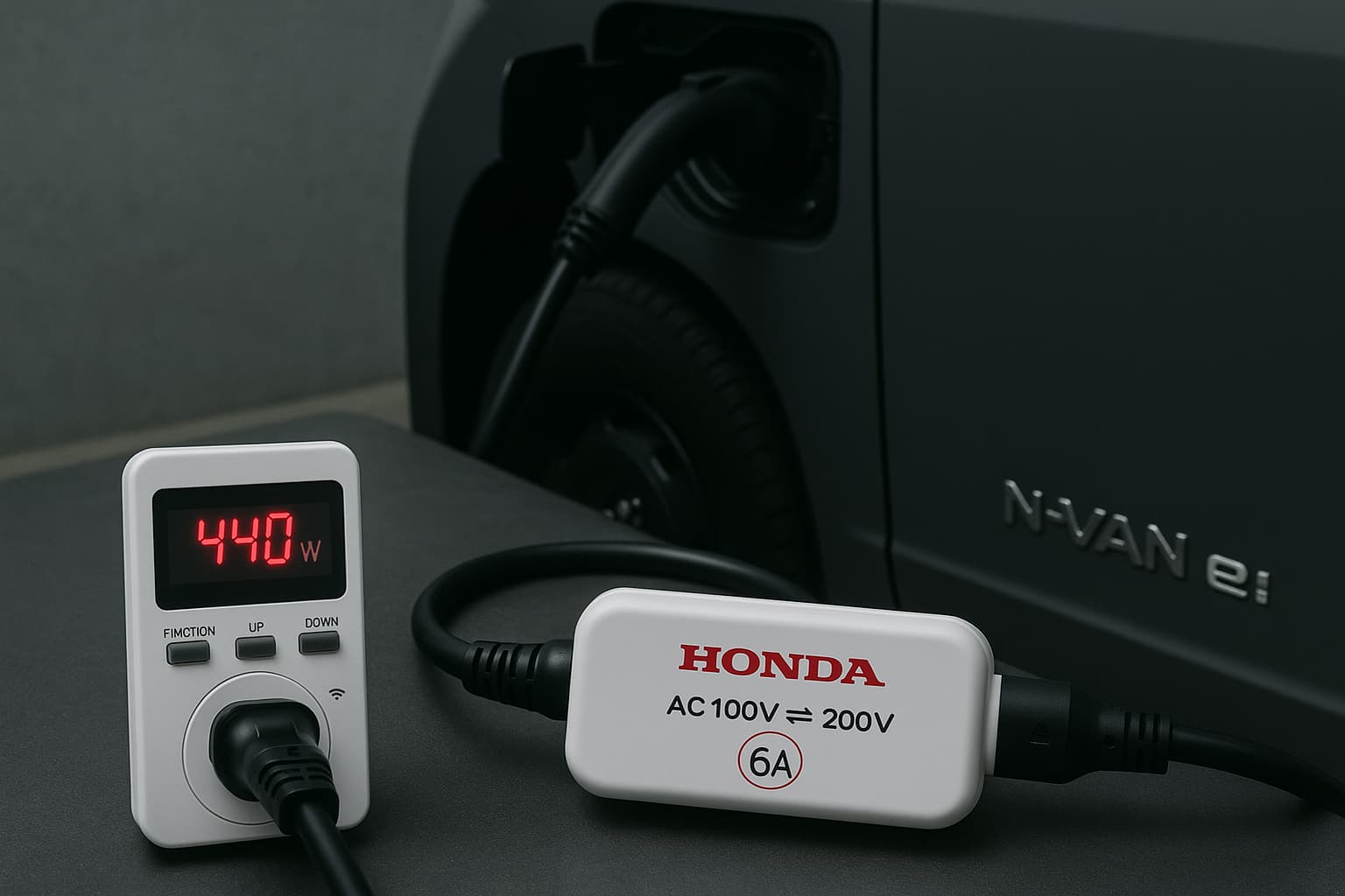 Honda純正100V充電用アダプターは実測440Wしか出ない｜6A制限の罠と 