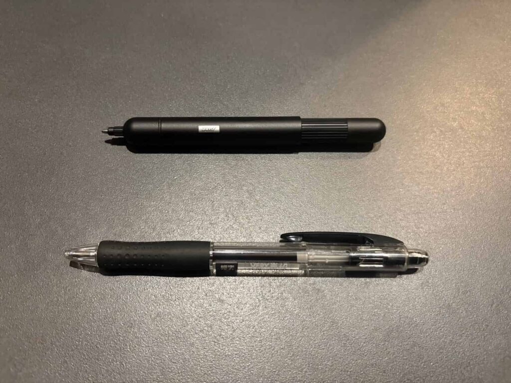 ラミーピコの伸縮機構とコンパクトな収納状態